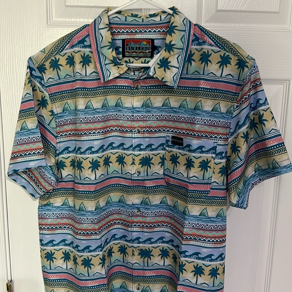 BURLEBO Performance button up shirt